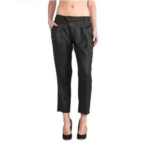 DWP by Gwen Stefani Drew pants 29, black cropped with ankle zipper .